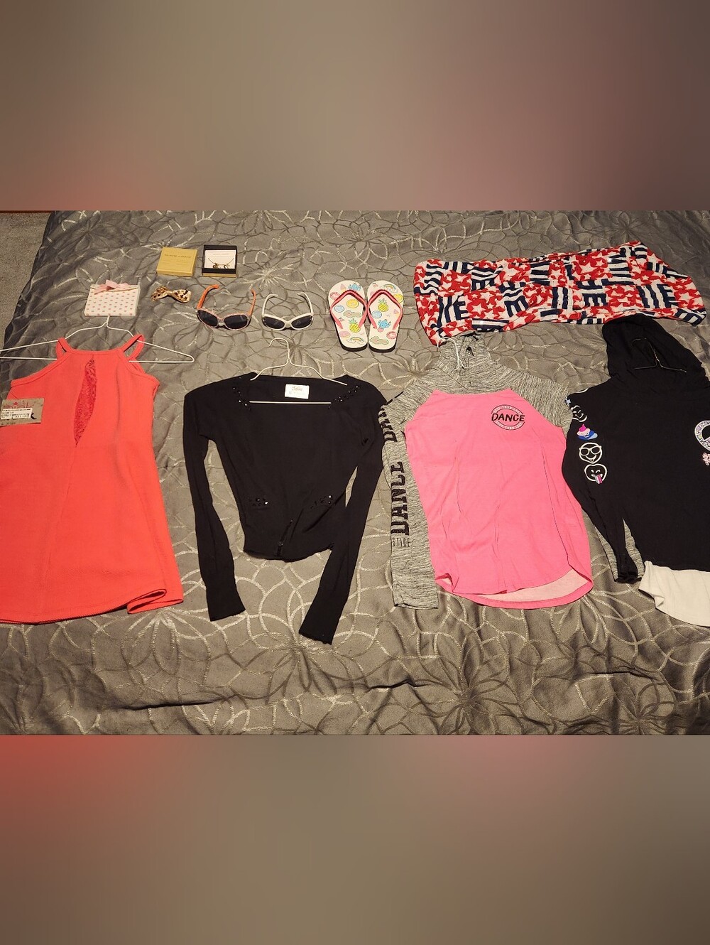 Bundle Of Girls Clothes Size 10-12 and Accessories